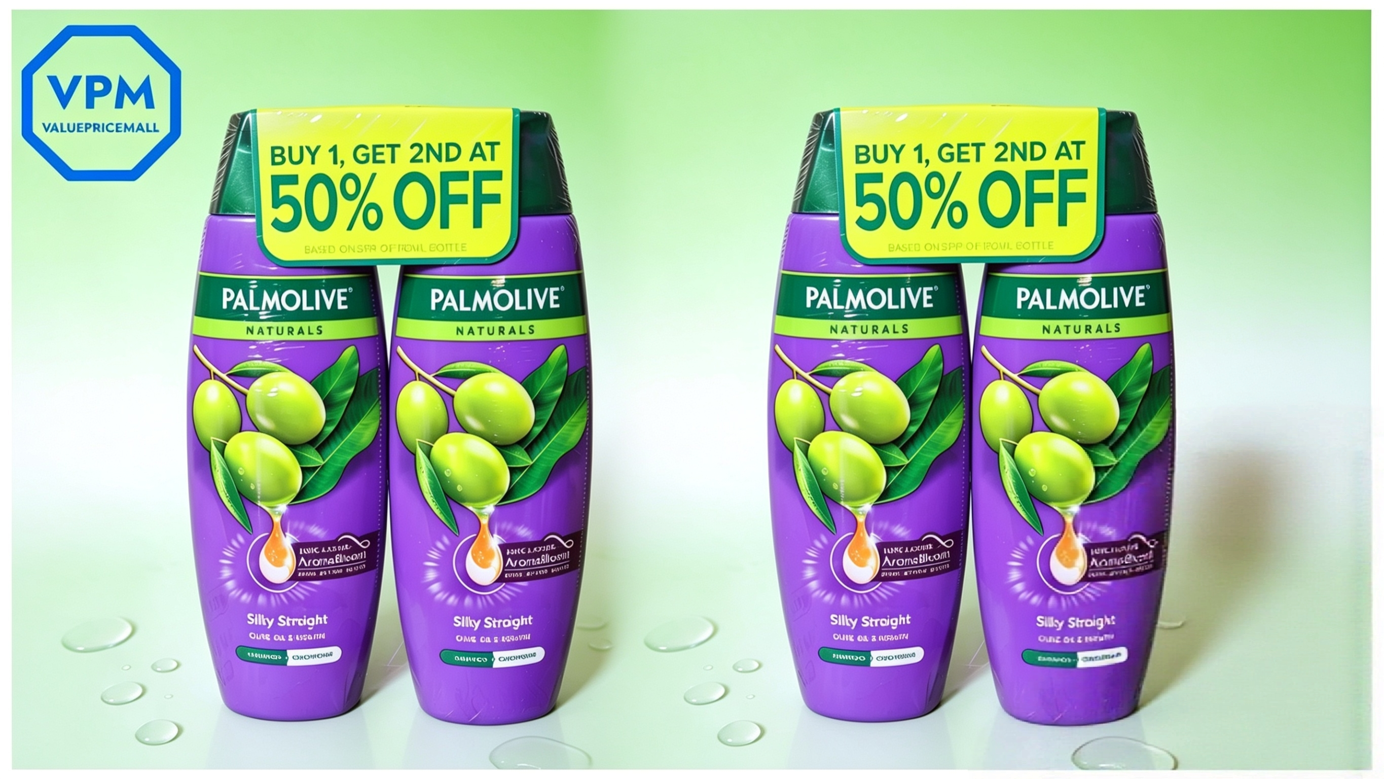 Get 2 Silky Straight (purple) Shampoo & Conditioner