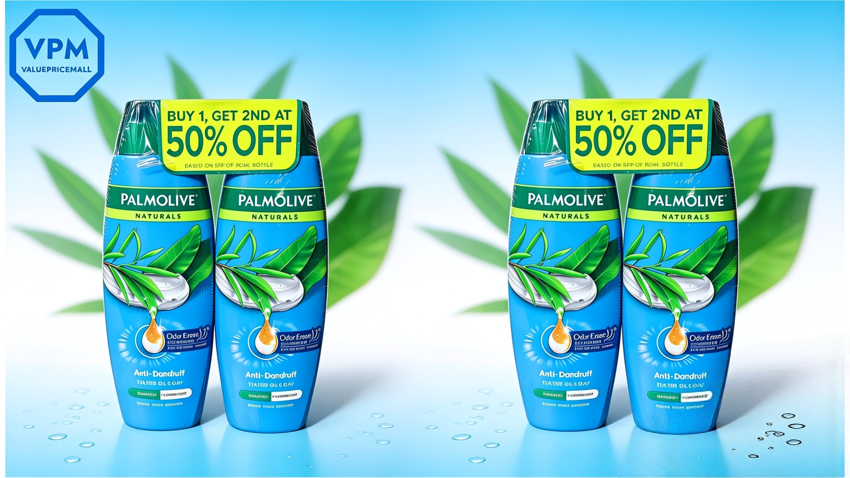 Get 2 Anti-Dandruff (blue) Shampoo & Conditioner