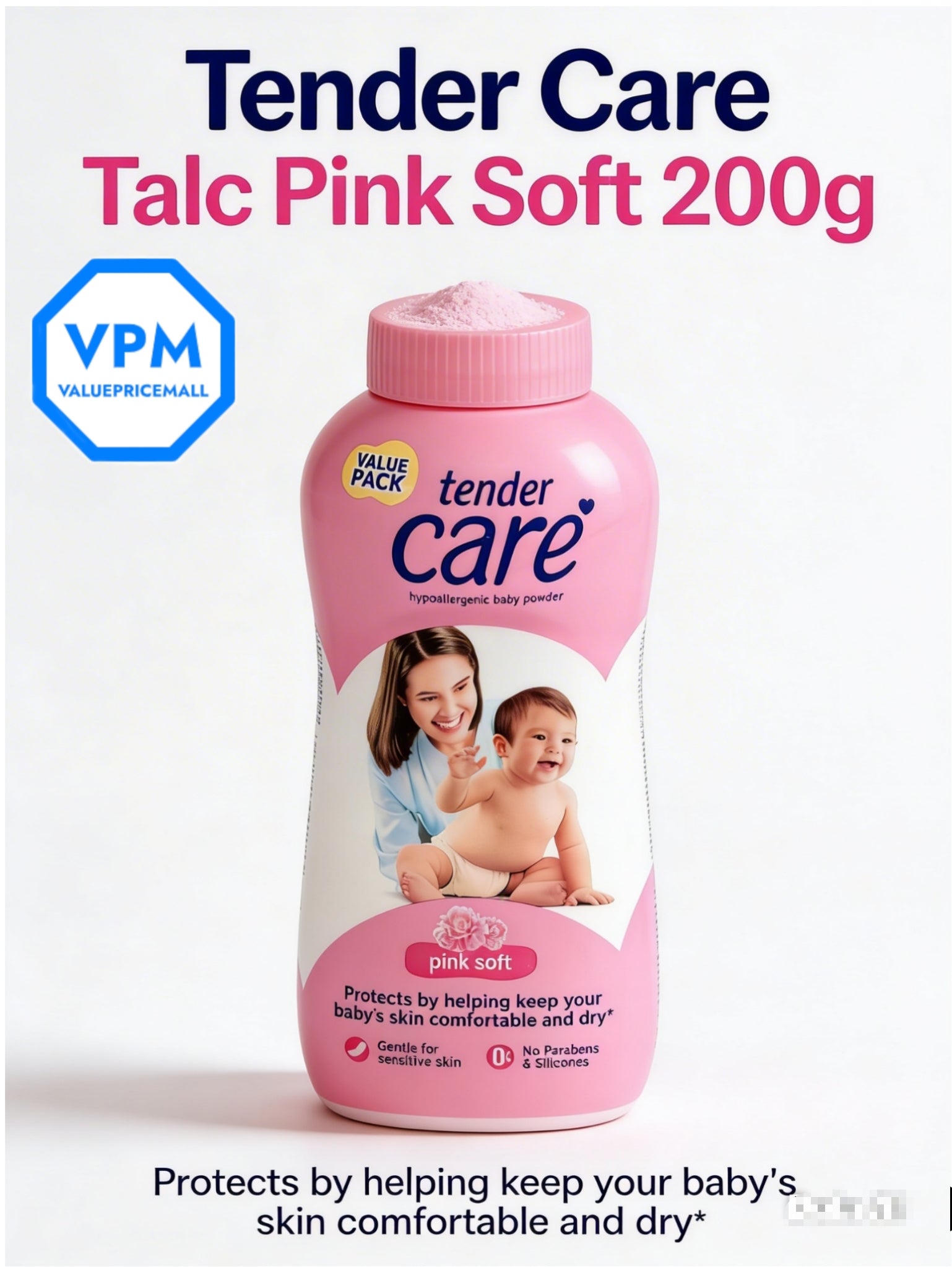 TENDER  CARE BABY POWDER Pink Soft
