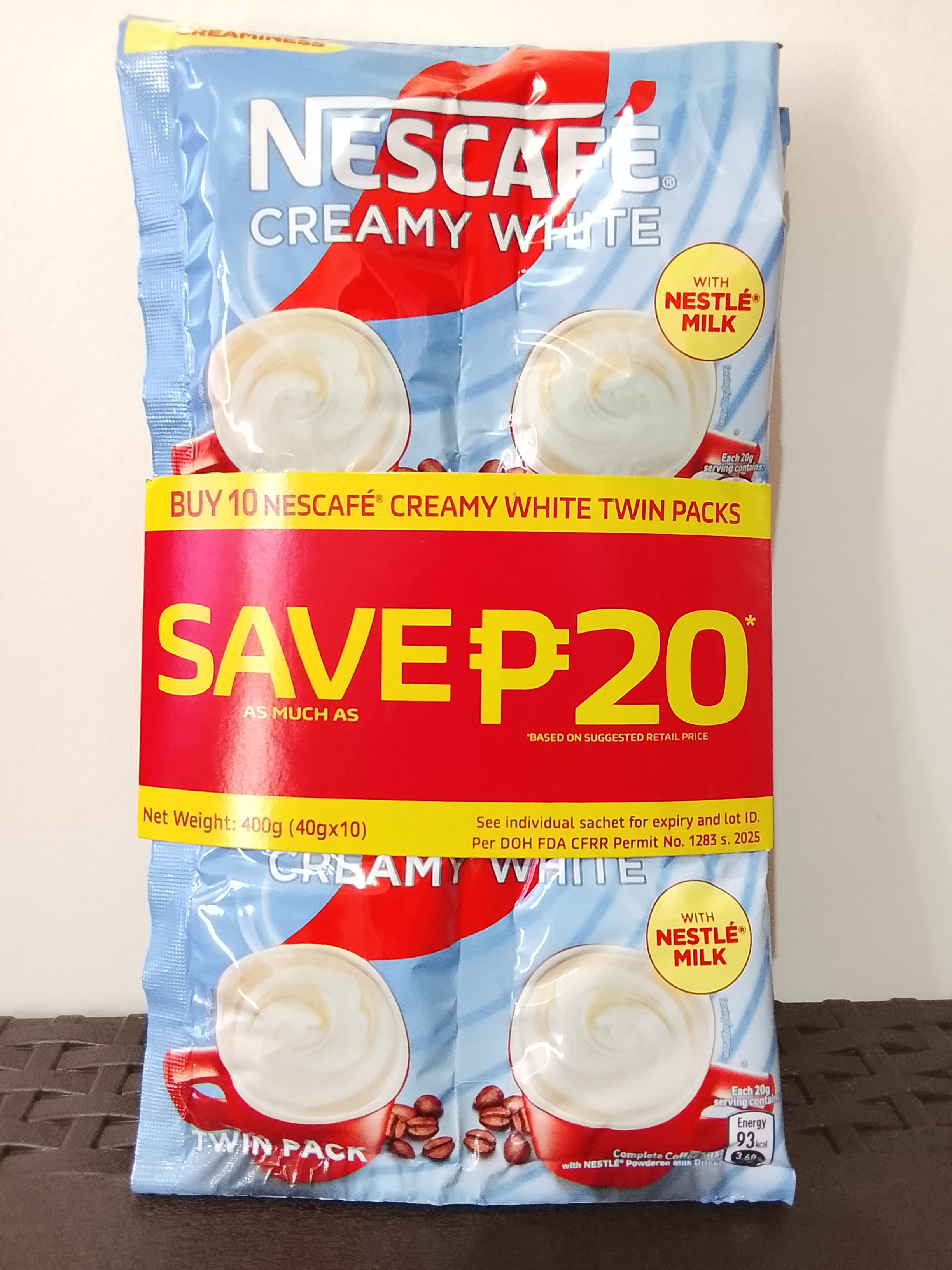 Nescafe creamy white 40gx10