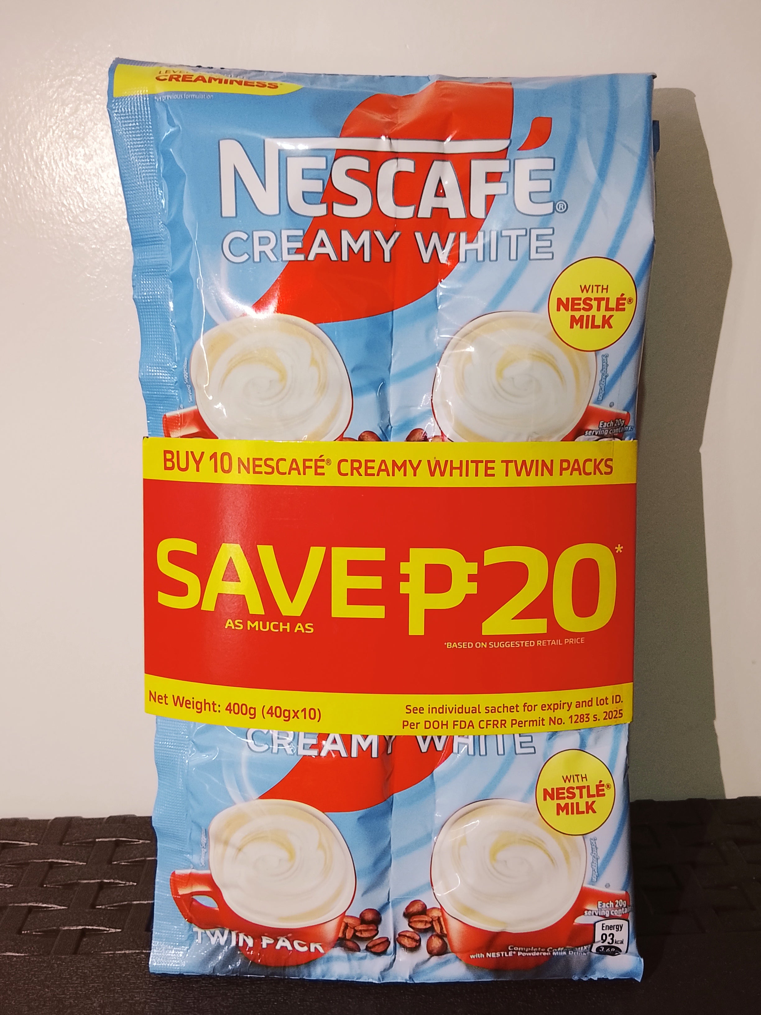 Nescafe creamy white 40gx10