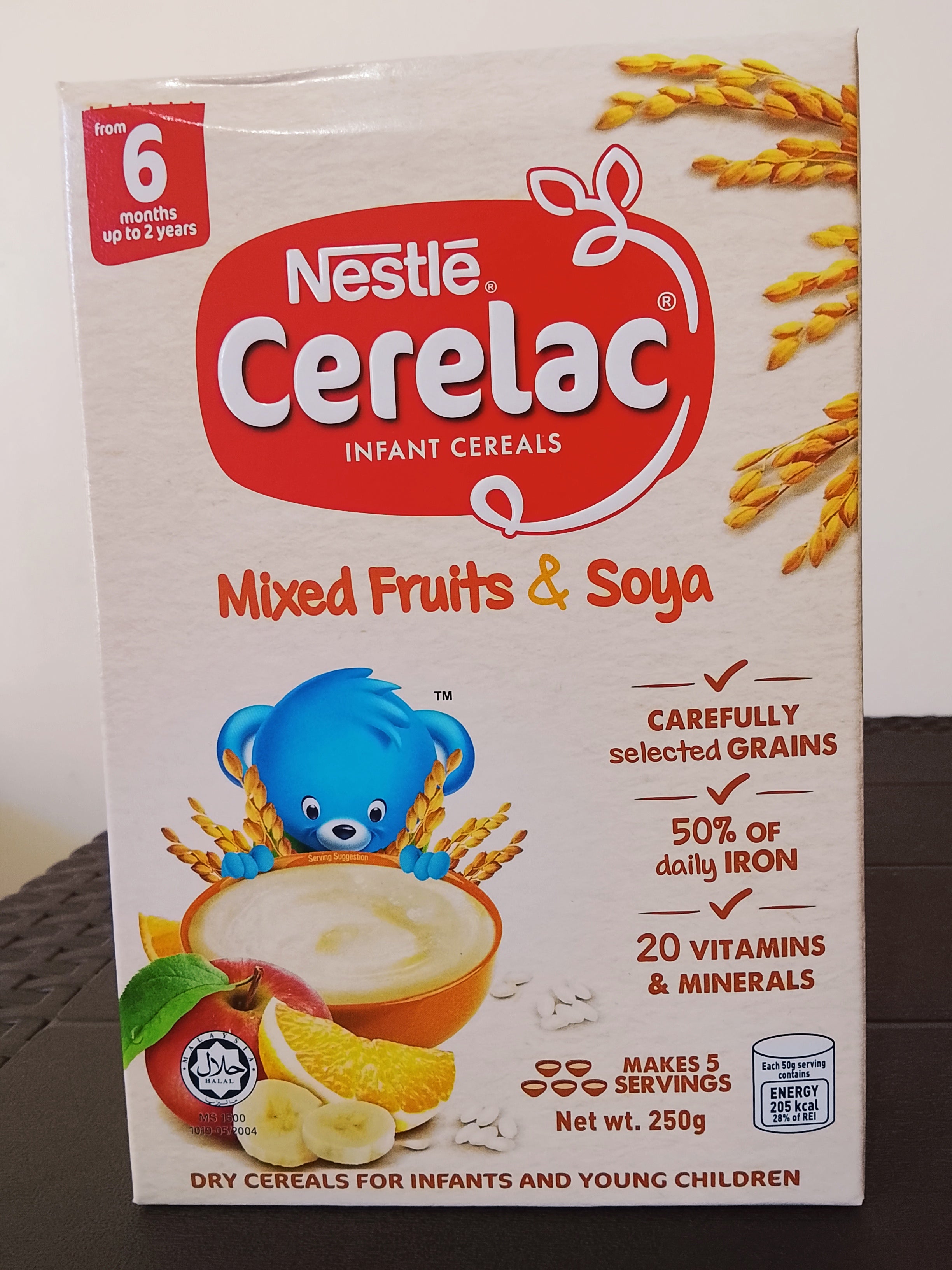 Nestlé Cerelac Infant Cereal Mixed Fruits & Soya 250g