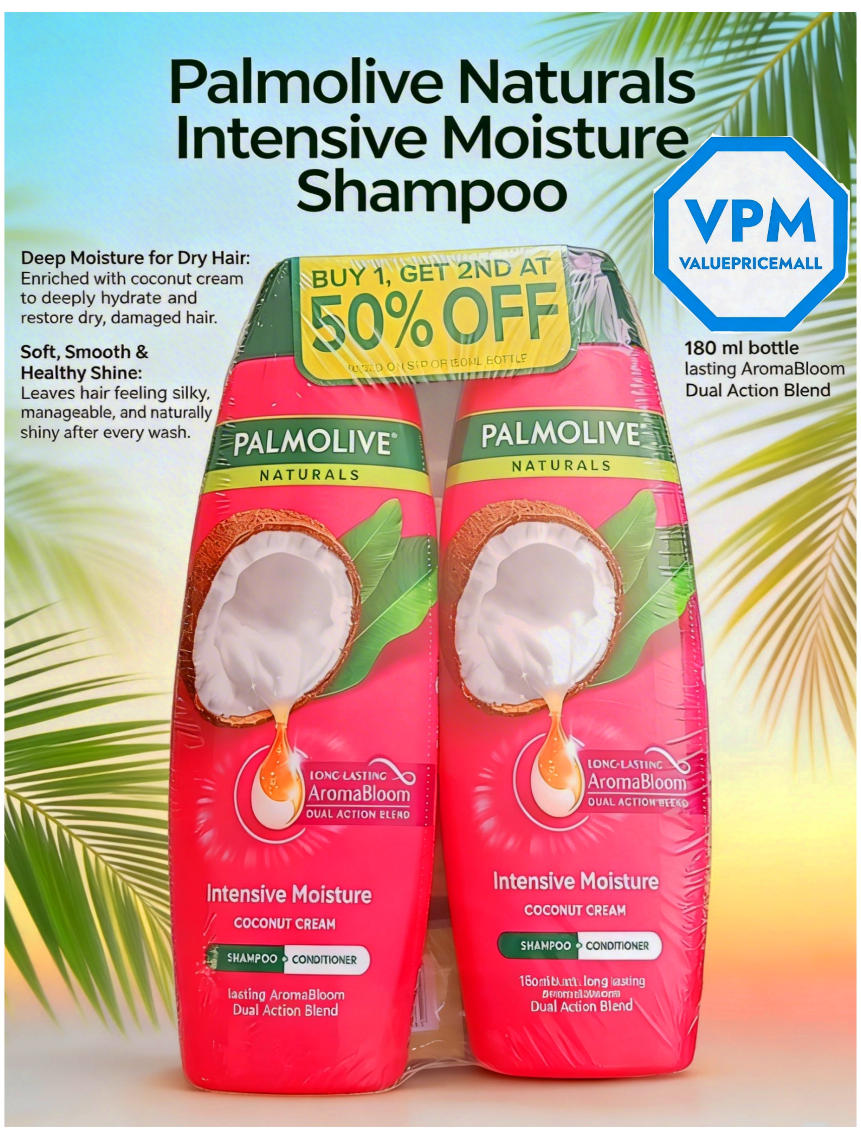 Palmolive Shampoo Buy 1 Take 1 (180ml each)