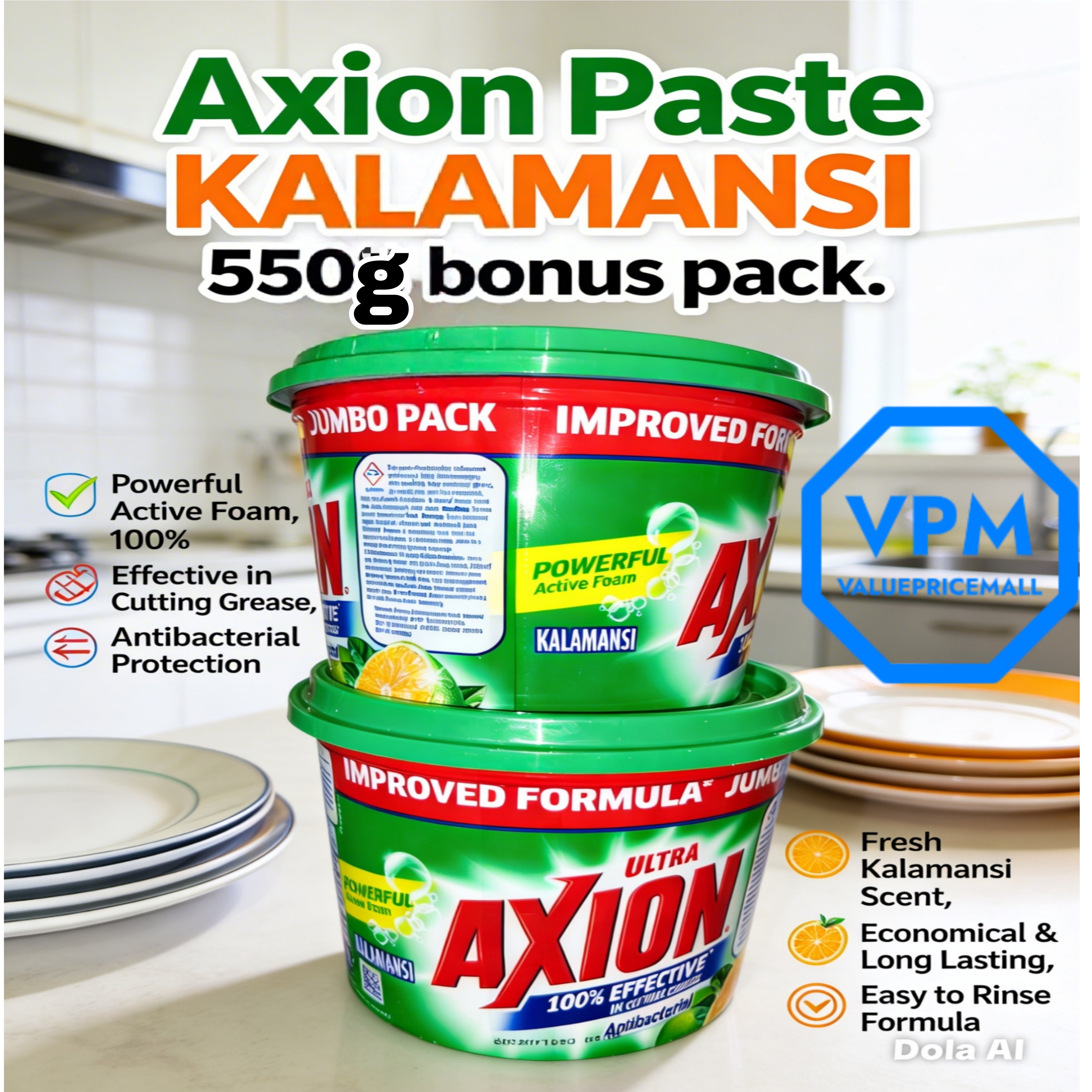 Axion Paste Dishwashing Doy 550g