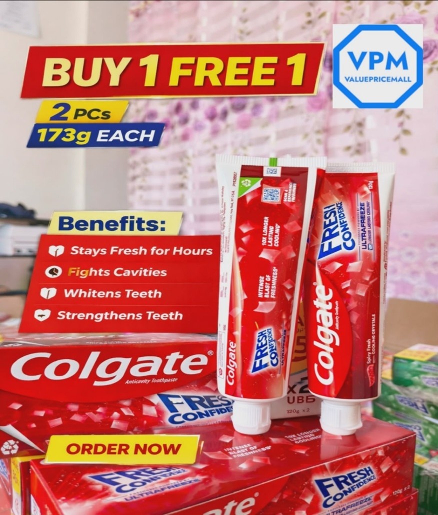 Colgate Fresh Confidence 173g Spicy Fresh Red Twin Pack Toothpaste