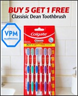 Buy 5 Get 1 Free Colgate Classic Deep Clean Toothbrush