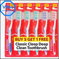 Buy 5 Get 1 Free Colgate Classic Deep Clean Toothbrush